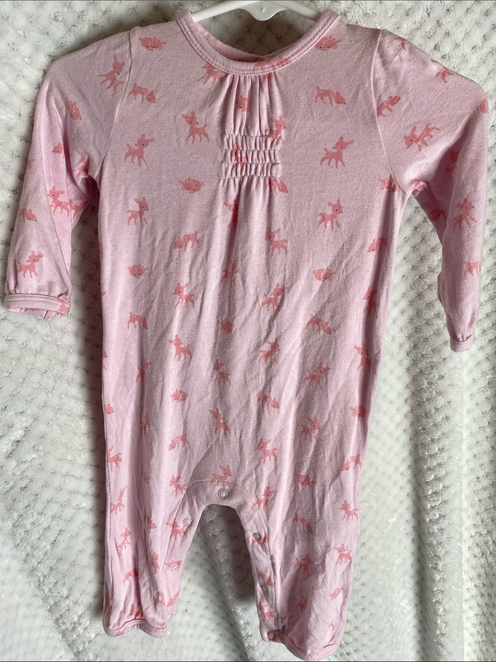 Angel Dear Bamboo Pink One-Piece outfit